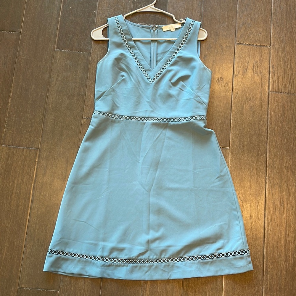 Loft Blue Work Dress